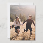 Elegantes Foto Overlay Hochzeit Einladung (Rückseite)