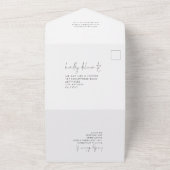 Elegantes Foto-Overlay-QR-Code-Script Hochzeit All In One Einladung (Außenbereich)