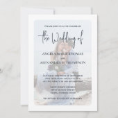 Elegantes Foto Overlay Simple Minimalistisch Dusty Einladung (Vorderseite)