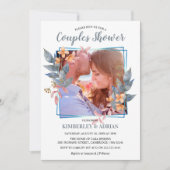 Elegantes Foto Paare Dusche | Hochzeit Einladung (Vorderseite)