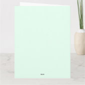 Elegantes Foto Pastel Moderne fröhliche Weihnachte Karte (Rückseite)