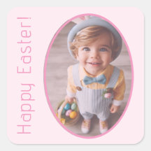 Elegantes Foto Personalisiert Light Pink Happy Oas