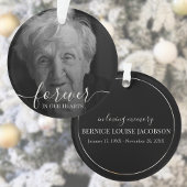 Elegantes Foto Personalisiert Memorial Keppake Ornament