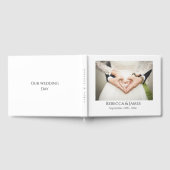 Elegantes Foto Personalisiert Wedding Guest Book Gästebuch (Voll)