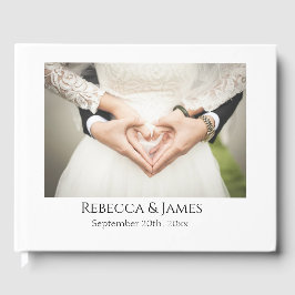 Elegantes Foto Personalisiert Wedding Guest Book Gästebuch