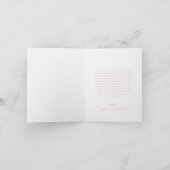 Elegantes Foto Pink Script Monogram Wedding Dankeskarte (Innenseite)