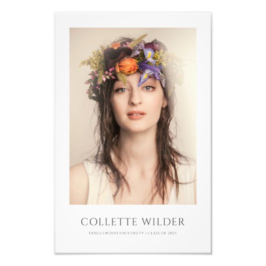 Elegantes Foto Portrait Abschluss 2023 (Vorne)