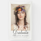 Elegantes Foto Portrait Abschluss 2023 Banner (Vertikal)