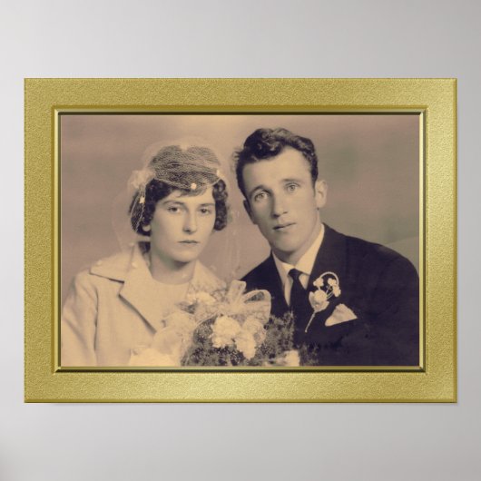 Elegantes Foto-Poster mit feinem Rahmen Poster (Vorne)