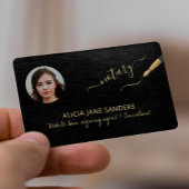 Elegantes Foto QR CODE Mobile Notar Signatur Agent Visitenkarte