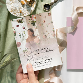 Elegantes Foto Quinceanera Save The Date