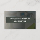 Elegantes Foto Real Anwesen Agent Visitenkarte (Rückseite)