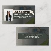 Elegantes Foto Real Anwesen Agent Visitenkarte (Vorne/Hinten)