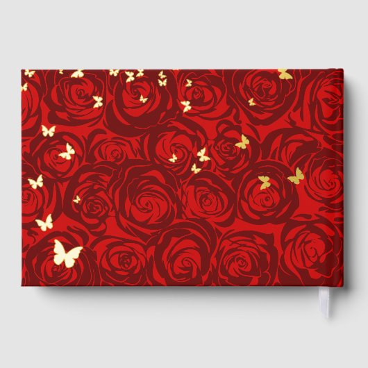 Elegantes Foto Real Gästebuch (Rückseite)