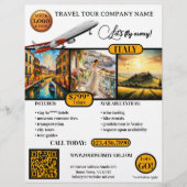 Elegantes Foto-Reisemodell Flyer (Vorne)