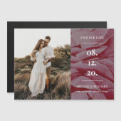 Elegantes Foto Romantische Blume retten Magneteinladung (Vorne/Hinten)