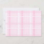 Elegantes Foto Rosa Blütenfarbener Abschluss Ankündigung (Rückseite)