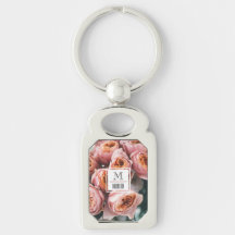 Elegantes Foto rosa Rosen Monogramm erste niedlich