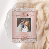 Elegantes Foto Rose Save The Date