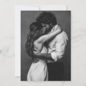 Elegantes Foto Save the Date (Rückseite)