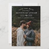 Elegantes Foto Save The Date (Vorderseite)