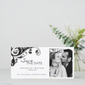 Elegantes Foto Save the Date Einladung (Stehend Vorderseite)