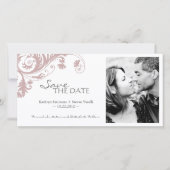 Elegantes Foto Save the Date Einladung (Vorderseite)