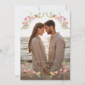 elegantes Foto Save the Date Hochzeit Einladung (Vorderseite)