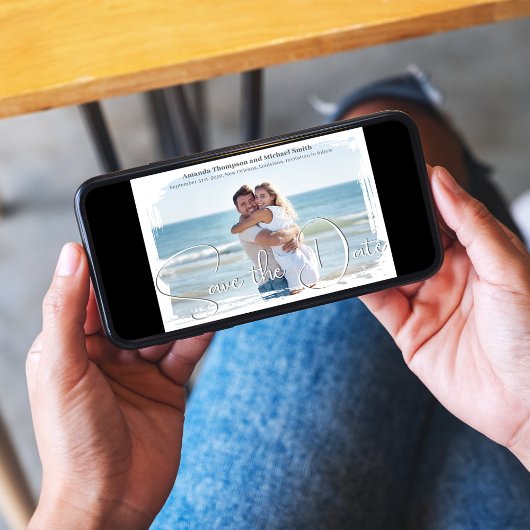 Elegantes Foto Save the Date SkriptWedding