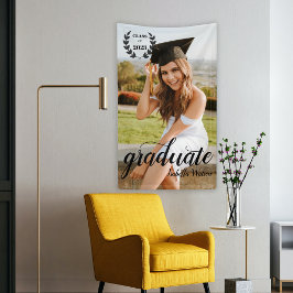 Elegantes Foto Script Graduate Banner