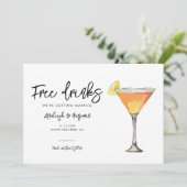 Elegantes Foto Script Hochzeit Save The Date (Stehend Vorderseite)