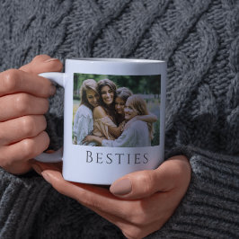 Elegantes Foto Sisterhood Quote Bestie Tasse