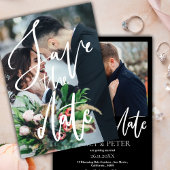 Elegantes Foto Skript Hochzeit Speichern Sie das D Save The Date
