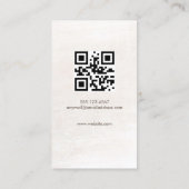 Elegantes Foto Social Media Networking, Instagram Visitenkarte (Rückseite)