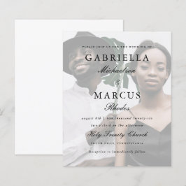 Elegantes Foto Typografy Overlay Budget Hochzeit