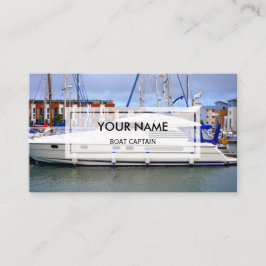 Elegantes Foto überlagerte | Boots-Kapitän Visitenkarte