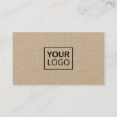 Elegantes Foto und benutzerdefiniertes Kraftpapier Visitenkarte (Rückseite)