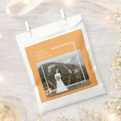 Elegantes Foto und glücklicher Erntedanktag Geschenktütchen (Ausgeschnitten)