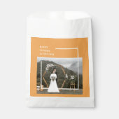 Elegantes Foto und glücklicher Erntedanktag Geschenktütchen (Vorderseite)