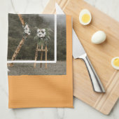 Elegantes Foto und glücklicher Erntedanktag Geschirrtuch (Viertel Falte)