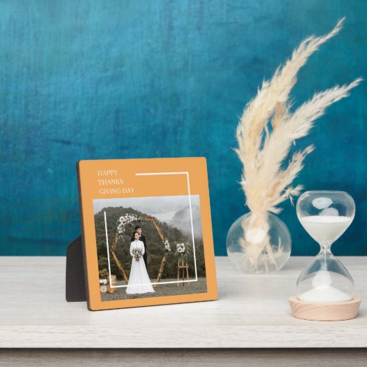 Elegantes Foto und glückliches Danksagungen Fotoplatte (InSitu)