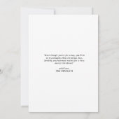 Elegantes Foto und Name | Happy Holidays Ankündigung (Rückseite)