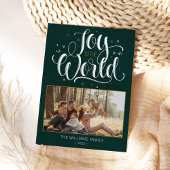 Elegantes Foto und Name Weihnachten