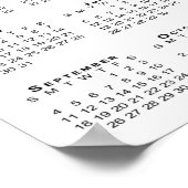 Elegantes Foto und Namen 2022 Kalender Poster (Ecke)