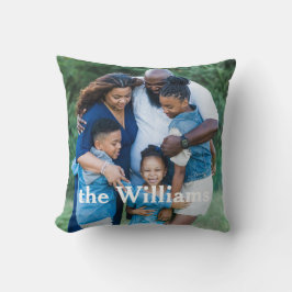 Elegantes Foto und Unterschrift Kissen