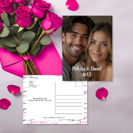 Elegantes Foto Valentine's Grüße Feiertagspostkarte