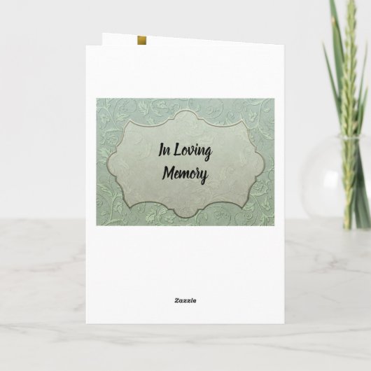 Elegantes Foto Vielen Dank für Ihr Beileid Dankeskarte (Rückseite)