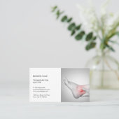 Elegantes Foto von Frauenarzt Visitenkarte (Stehend Vorderseite)