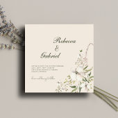 Elegantes Foto Wasserfarbe Einladung