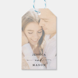 Elegantes Foto Wedding Guest Bag Begrüßungstag Geschenkanhänger